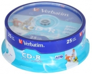 rhat lemez CD-R Verbatim hengeres 25 db-os 700 mb, 52x