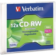jrarhat lemez CD-RW Verbatim manyag norml tokos 700 mb, 12x