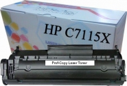 C7115X HP kompatibilis Prof-Copy utngyrtott lzer toner, fekete