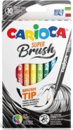 Carioca Super Brush 10 db-os ecsetes filctoll kszlet, puha kerek heggyel.