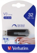 Verbatim 32 GB-os USB-s pendrive  visszahzhat csatlakozval, fekete