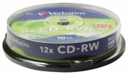 jrarhat lemez CD-RW Verbatim hengeres 10 db-os 4,7 GB 10x