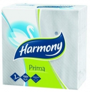 Harmony Prima uzsonns szalvta 33x33 cm-es 1 rteg 100 lap/csomag fehr