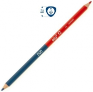Sznes ceruza Edu3 hromszg test, kt vg piros-kk