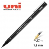 Uni Pin Fineline mszaki tusfilc 1,2 mm-es fekete