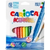 Carioca Acquarell 12 db-os ecsetes filctoll kszlet, puha kerek heggyel.