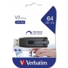 Verbatim 64 GB-os USB-s pendrive visszahzhat csatlakozval fekete