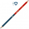 Sznes ceruza Edu3 hromszg test, kt vg piros-kk